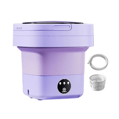 6.5/8L Foldable Washing Machine Portable Socks Underwear Panties Retractable Household Washing Machine 3 Model with Spinning Dry